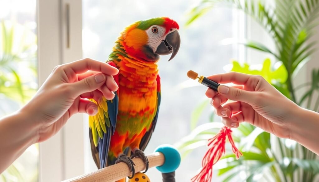 parrot training parrot training