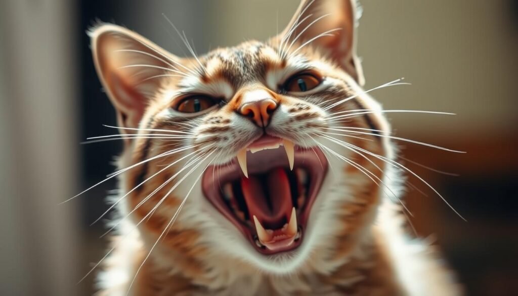 cat hisses cat hisses